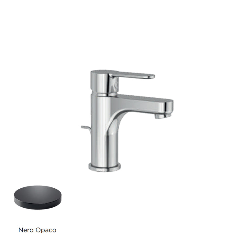 Miscelatore monocomando lavabo con scarico RubiFlux serie Lume - Nero Opaco by CeramicStore | Lo specialista del tuo bagno