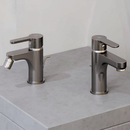 Miscelatore monocomando lavabo con scarico RubiFlux serie Lume - Rame by CeramicStore | Lo specialista del tuo bagno