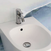 Miscelatore monocomando bidet con scarico RubiFlux serie Lume - Nero Opaco by CeramicStore | Lo specialista del tuo bagno