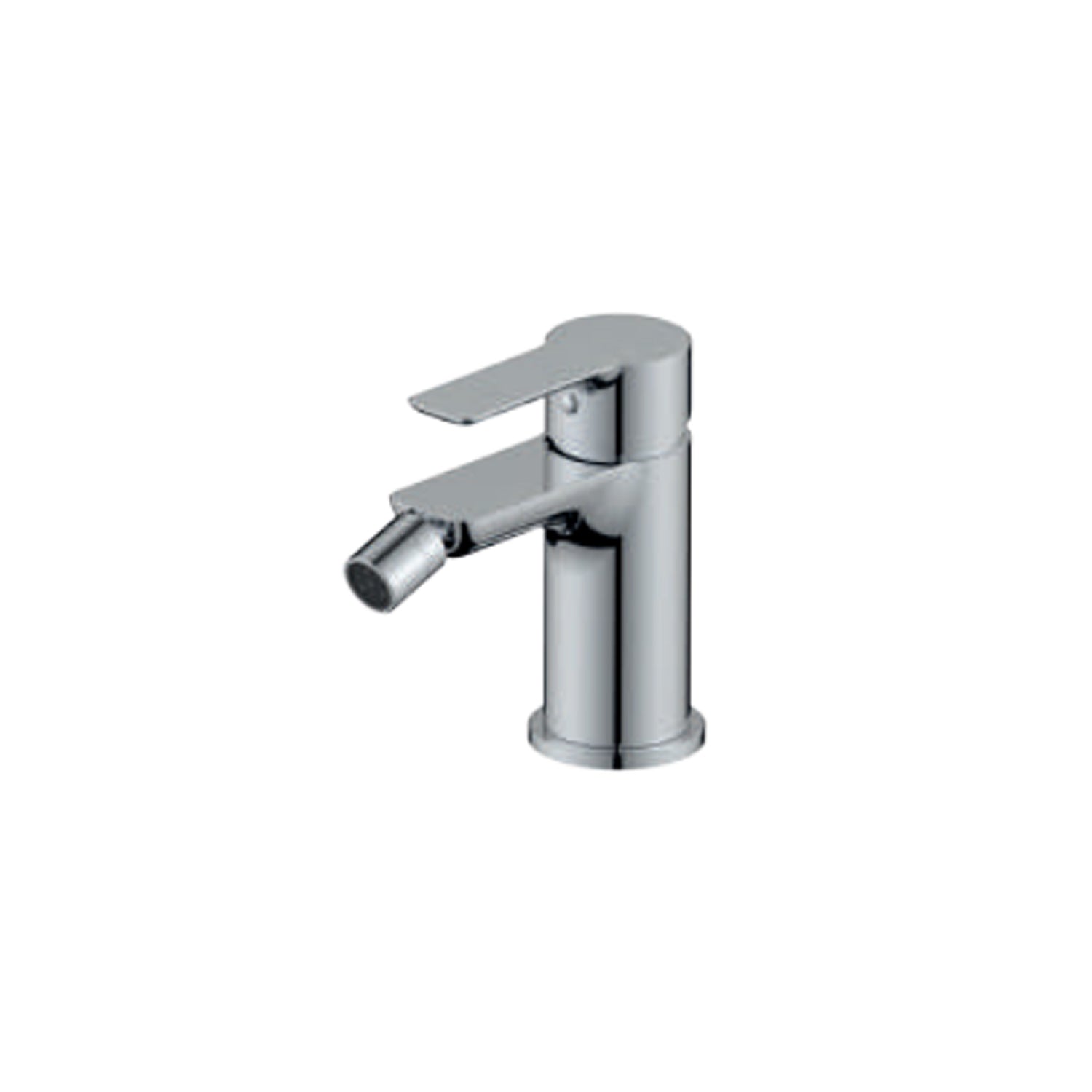 Miscelatore monocomando bidet con scarico RubiFlux serie Zea - Cromo by CeramicStore | Lo specialista del tuo bagno