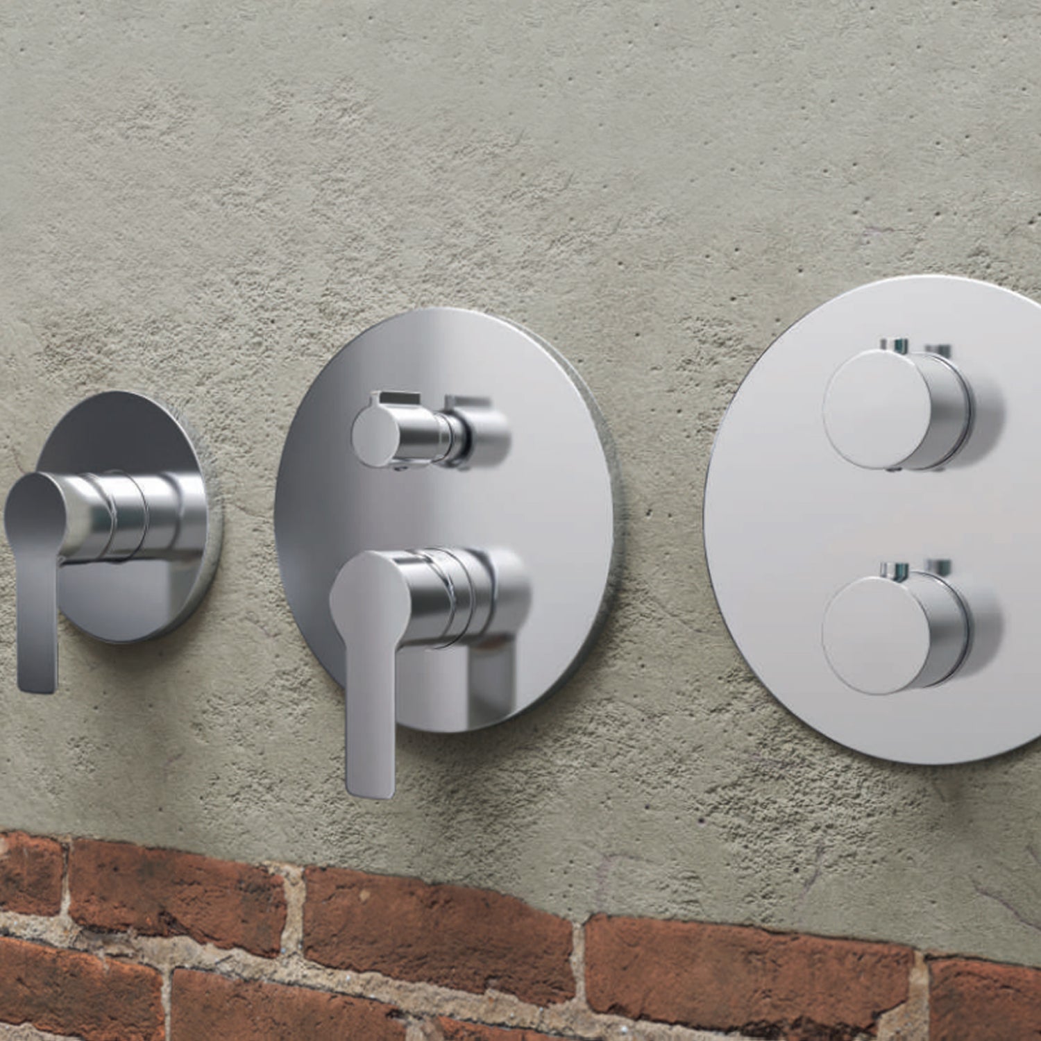 Miscelatore monocomando incasso termostatico con deviatore RubiFlux serie Zea - Cromo by CeramicStore | Lo specialista del tuo bagno