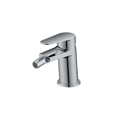 Miscelatore monocomando inclinato bidet con scarico RubiFlux serie Ampra - Cromo by CeramicStore | Lo specialista del tuo bagno