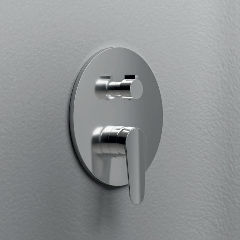Miscelatore monocomando da incasso per doccia con deviatore RubiFlux serie Ampra - Cromo by CeramicStore | Lo specialista del tuo bagno