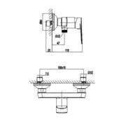 Miscelatore monocomando esterno per doccia RubiFlux serie Ampra - Cromo by CeramicStore | Lo specialista del tuo bagno