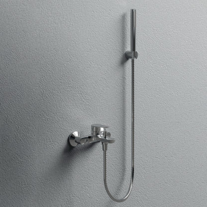 Miscelatore monocomando per vasca con kit doccino RubiFlux serie Ampra - Cromo by CeramicStore | Lo specialista del tuo bagno