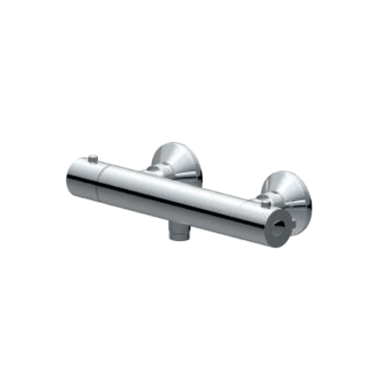 Miscelatore monocomando esterno termostatico per doccia RubiFlux serie Ampra - Cromo by CeramicStore | Lo specialista del tuo bagno