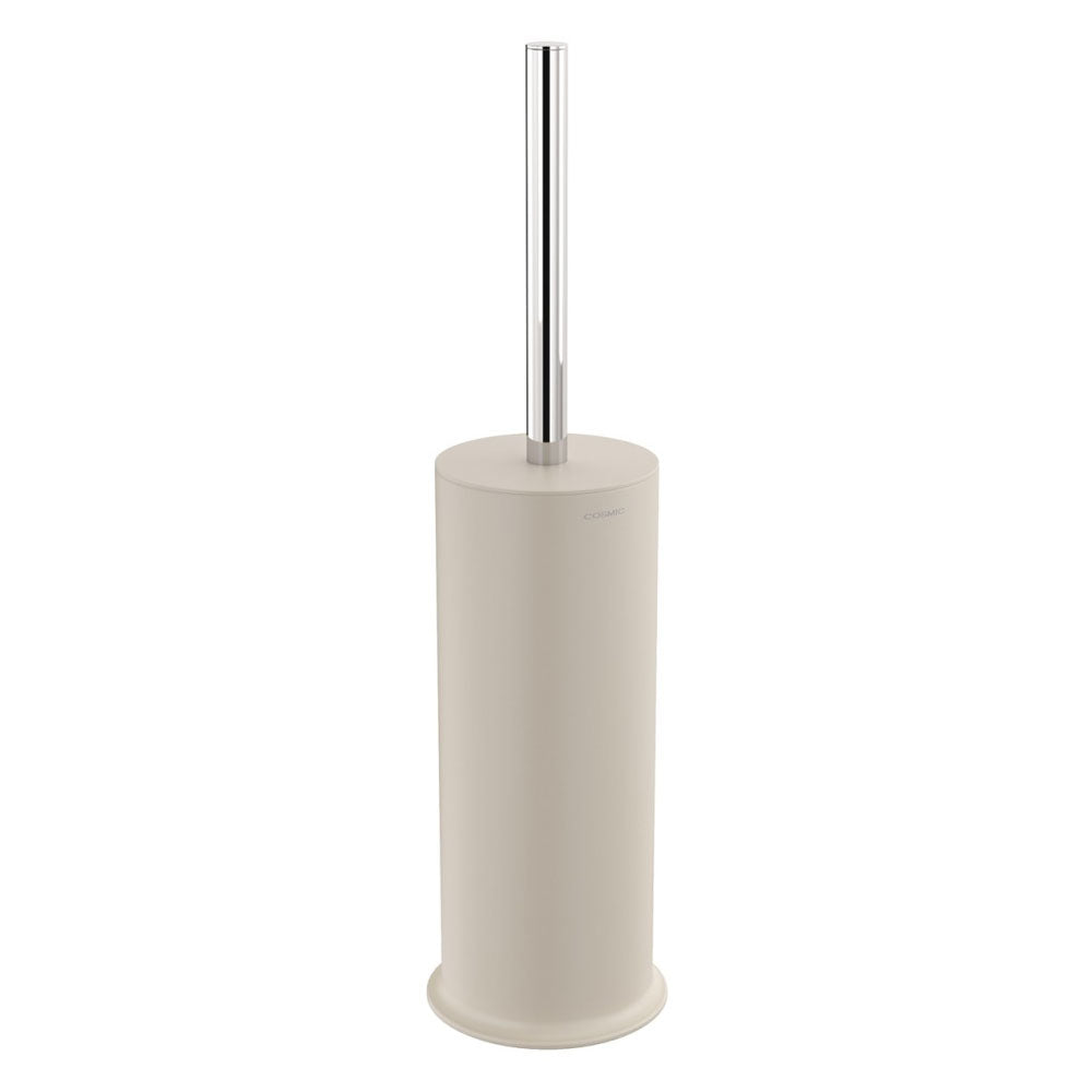 Porta scopino a terra in acciaio della collezione 'Geyser' by Cosmic - Pietra satinato by CeramicStore | Lo specialista del tuo bagno