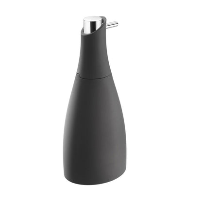 Dispenser sapone da appoggio in vetro acrilico della collezione 'Saku' by Cosmic - Nero soft