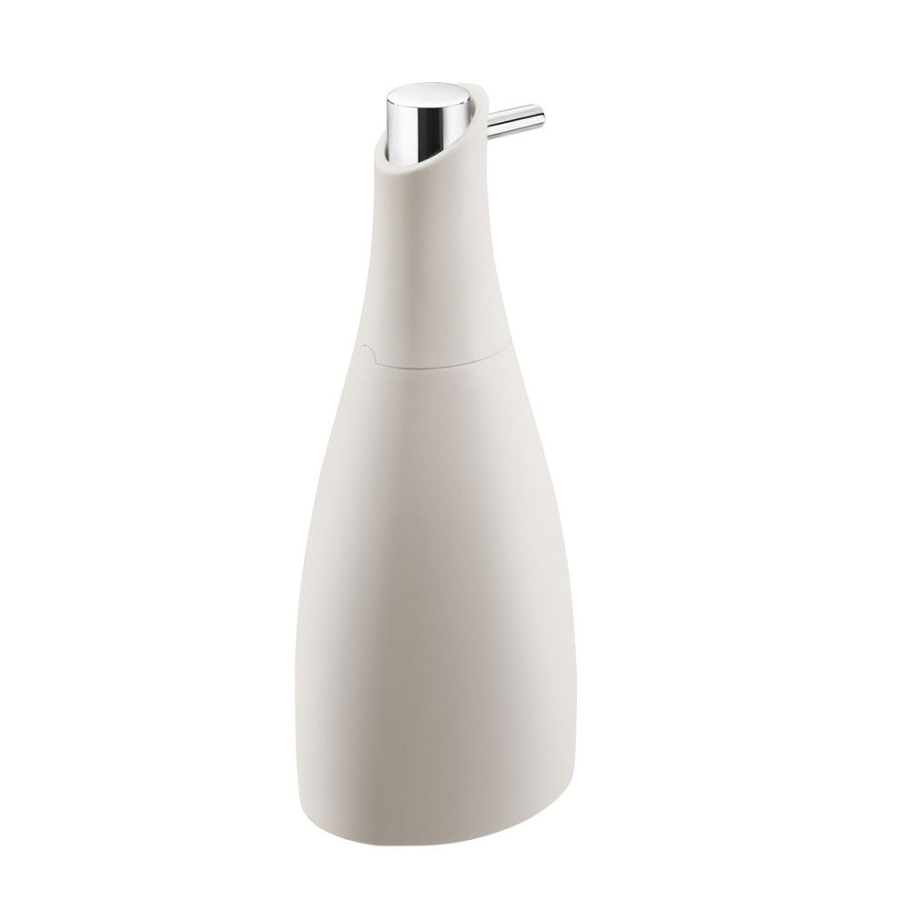 Dispenser sapone da appoggio in vetro acrilico della collezione 'Saku' by Cosmic - Pietra soft