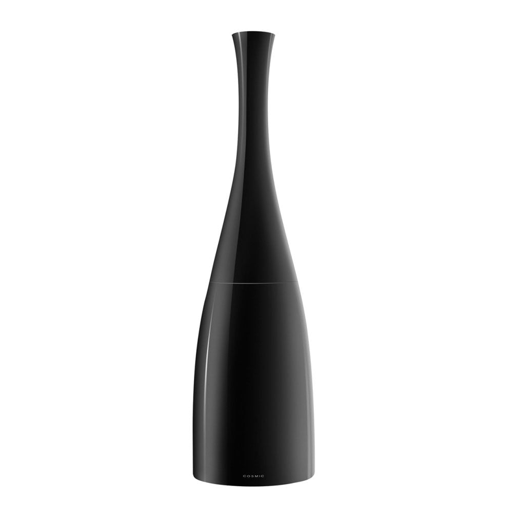 Porta scopino da appoggio in vetro acrilico della collezione 'Saku' by Cosmic - Nero lucido by CeramicStore | Lo specialista del tuo bagno