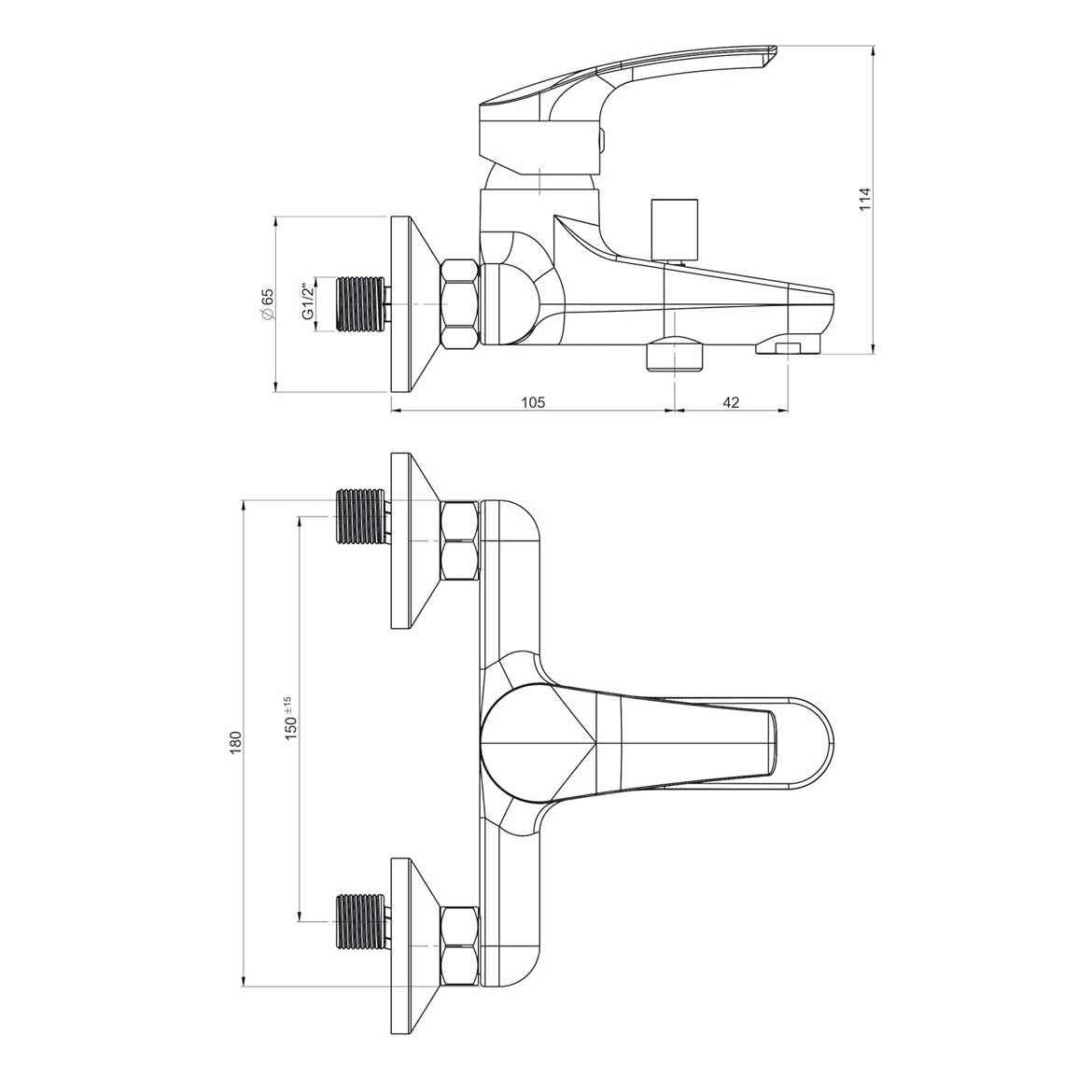 Miscelatore Vasca Esterno incasso finitura cromo lucido Ducati Design collezione HD10 by CeramicStore | Lo specialista del tuo bagno
