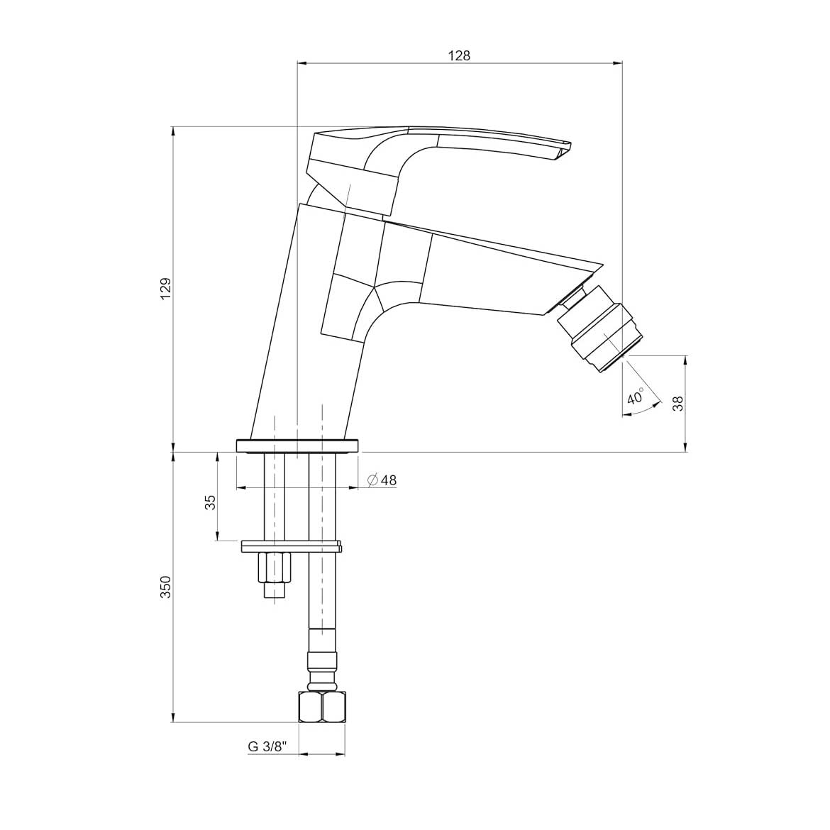 Set di Rubinetti Doccia, Lavabo e Bidet con Piletta Click Clack finitura cromo lucido Ducati Design collezione HD10 by CeramicStore | Lo specialista del tuo bagno