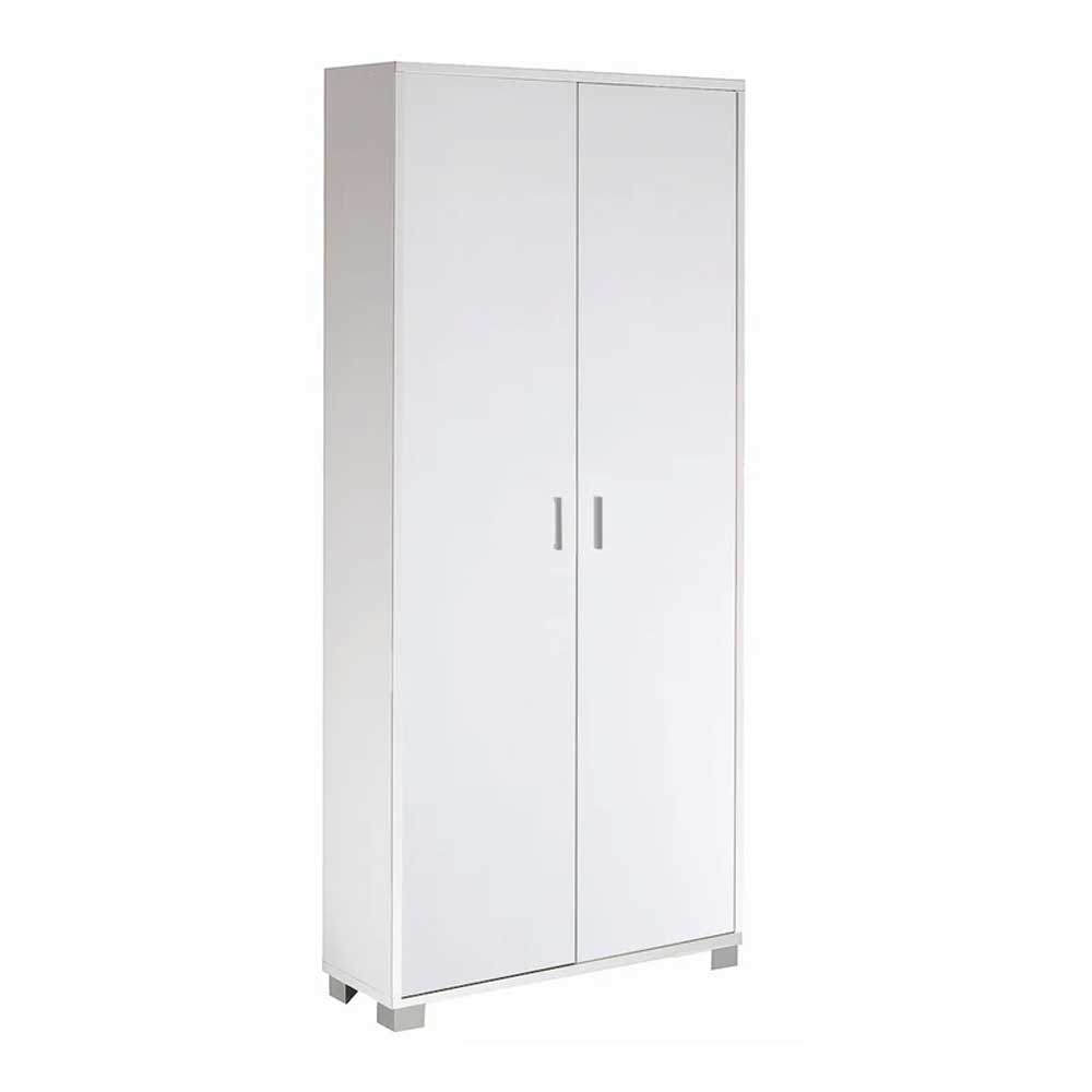 Mobile Armadio a 2 ante e 8 ripiani finitura Struttura Bianco Fiammato / Finitura Frontale Bianco Fiammato by Sarmog by CeramicStore | Lo specialista del tuo bagno