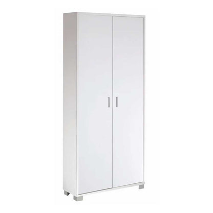 Mobile Armadio a 2 ante e 8 ripiani finitura Struttura Bianco Fiammato / Finitura Frontale Bianco Fiammato by Sarmog by CeramicStore | Lo specialista del tuo bagno