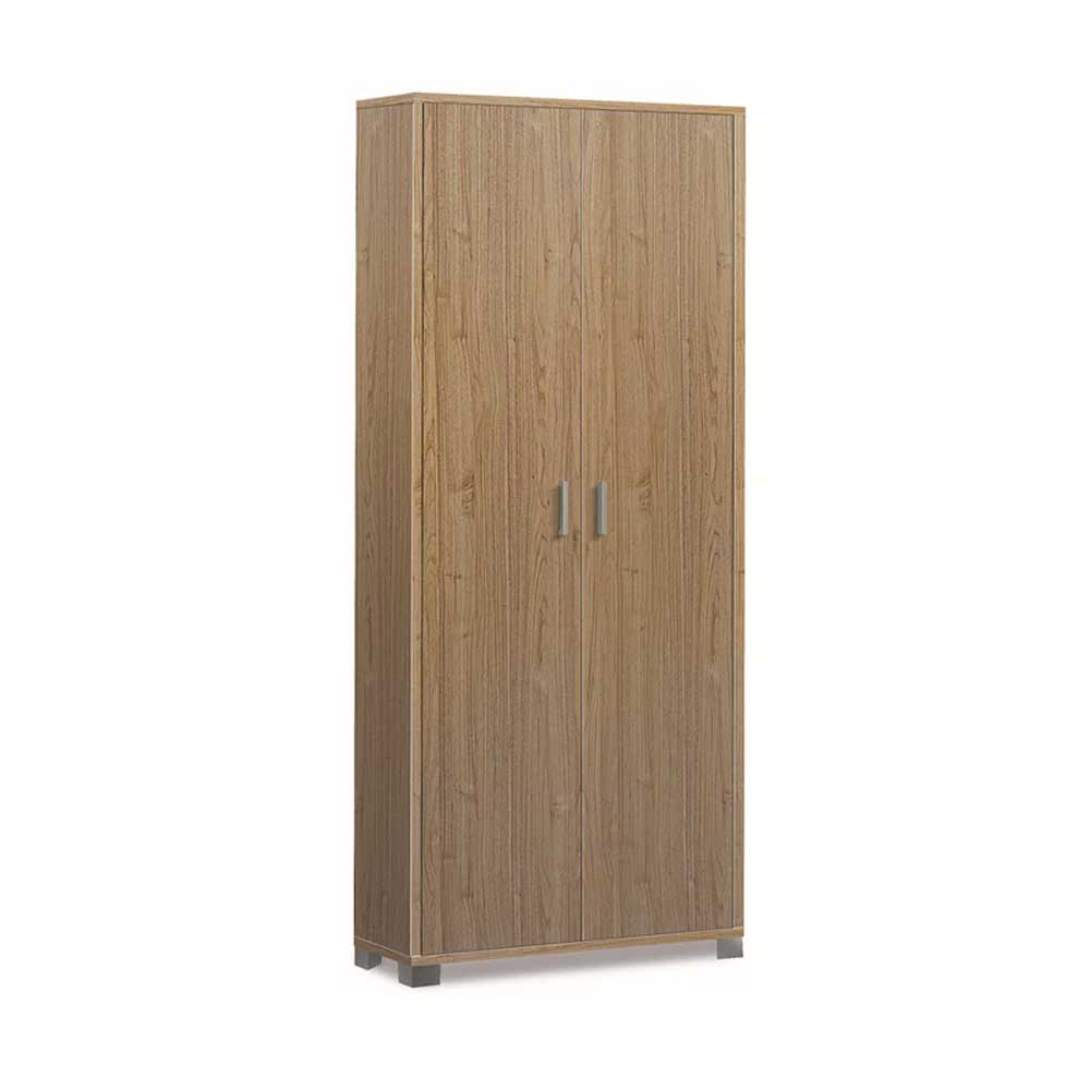 Mobile Armadio a 2 ante e 8 ripiani finitura Struttura Noce Stelvio / Finitura Frontale Noce Stelvio by Sarmog by CeramicStore | Lo specialista del tuo bagno