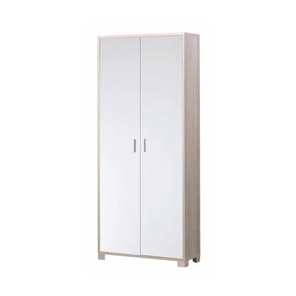 Mobile Armadio a 2 ante e 8 ripiani finitura Struttura Olmo Chiaro / Finitura Frontale Bianco Fiammato by Sarmog by CeramicStore | Lo specialista del tuo bagno