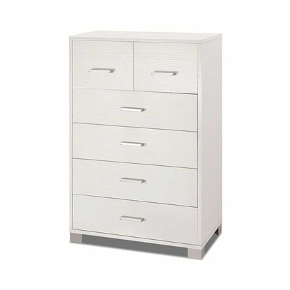 Mobile Cassettiera Verticale a 4 + 2 cassetti finitura Struttura Bianco Fiammato / Finitura Frontale Bianco Fiammato by Sarmog by CeramicStore | Lo specialista del tuo bagno