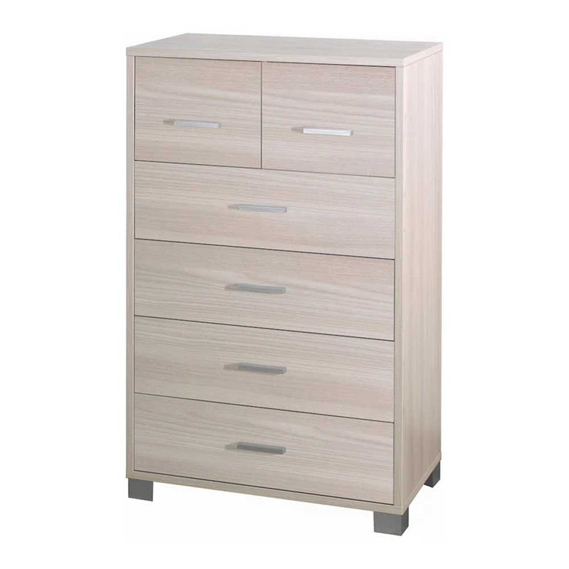 Mobile Cassettiera Verticale a 4 + 2 cassetti finitura Struttura Olmo Chiaro / Finitura Frontale Olmo Chiaro by Sarmog by CeramicStore | Lo specialista del tuo bagno