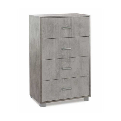 Mobile Cassettiera Verticale a 4 cassetti finitura Struttura Cemento / Finitura Frontale Cemento by Sarmog by CeramicStore | Lo specialista del tuo bagno