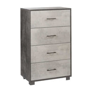 Mobile Cassettiera Verticale a 4 cassetti finitura Struttura Ossido Nero / Finitura Frontale Cemento by Sarmog by CeramicStore | Lo specialista del tuo bagno