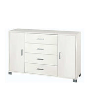 Mobile Credenza a 2 ante e 4 cassetti finitura Struttura Bianco Fiammato / Finitura Frontale Bianco Fiammato by Sarmog by CeramicStore | Lo specialista del tuo bagno