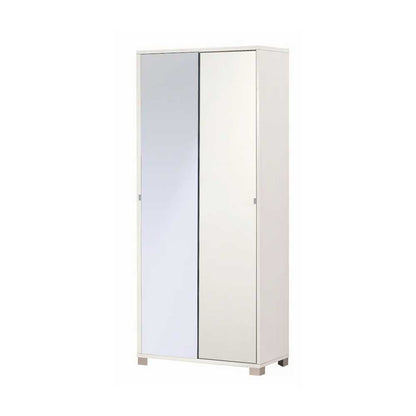 Mobile Armadio a 2 Ante con apertura scorrevole finitura Struttura Bianco Fiammato / Finitura Specchio Naturale by Sarmog by CeramicStore | Lo specialista del tuo bagno