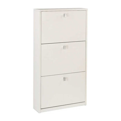 Elegante scarpiera a 3 ante con maniglia satinata finitura Bianco Fiammato by Sarmog by CeramicStore | Lo specialista del tuo bagno