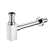 Sifone lavabo o bidet design quadrato in ottone PESANTE cromato 16-30 cm by CeramicStore | Lo specialista del tuo bagno