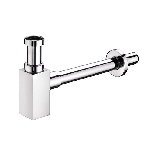 Sifone lavabo o bidet design quadrato in ottone PESANTE cromato 16-30 cm by CeramicStore | Lo specialista del tuo bagno