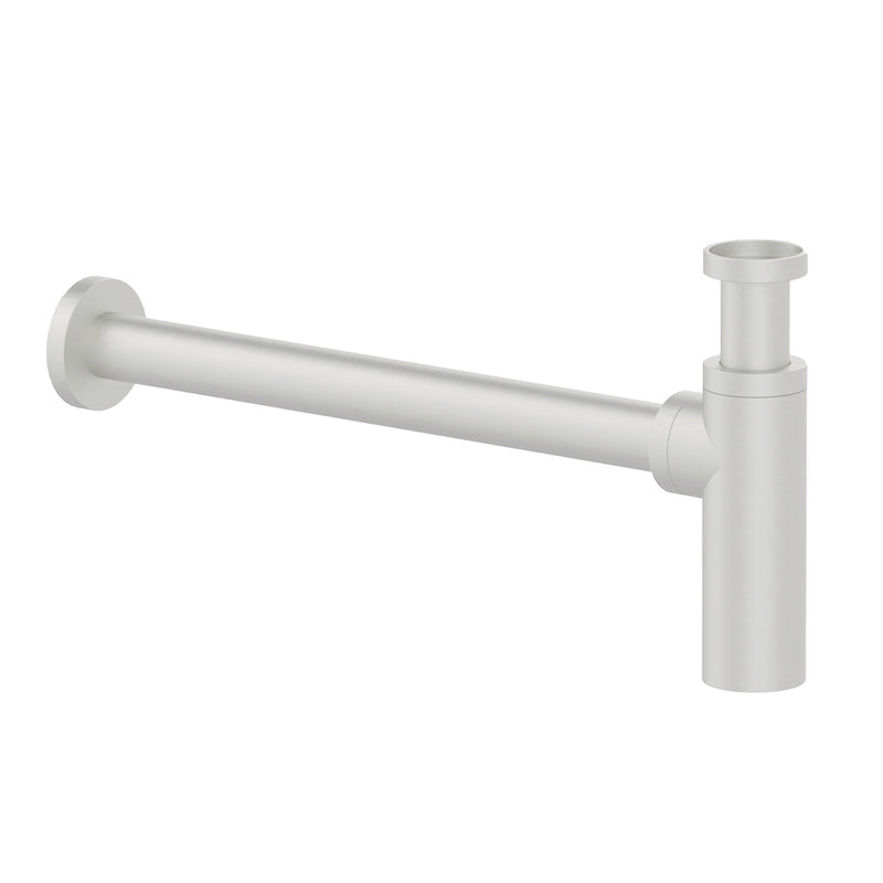 Sifone d'arredo Minimal in ottone verniciato bianco 30 cm by CeramicStore | Lo specialista del tuo bagno