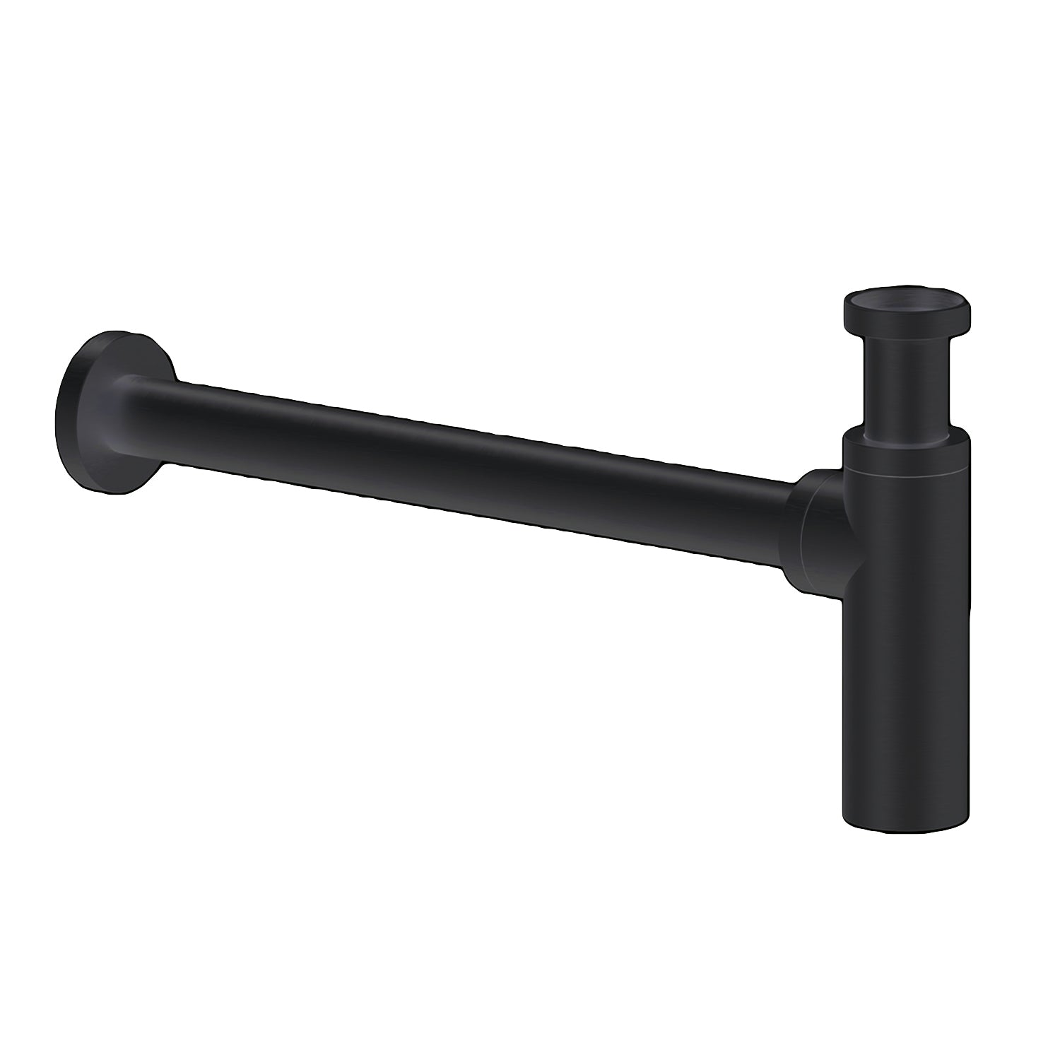 Sifone d'arredo Minimal in ottone verniciato nero opaco 30 cm by CeramicStore | Lo specialista del tuo bagno