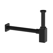 Sifone d'arredo design quadrato in ottone verniciato nero 30 cm by CeramicStore | Lo specialista del tuo bagno