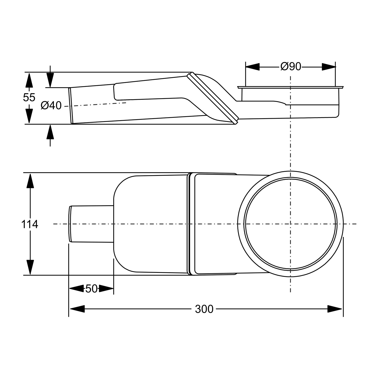 Sifone sogliola piatto per scarichi a pavimento modello Canalissima diam. 40 mm by CeramicStore | Lo specialista del tuo bagno