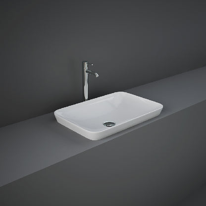 Lavabo ad incasso rettangolare senza foto 55x36 cm - Bianco by CeramicStore | Lo specialista del tuo bagno