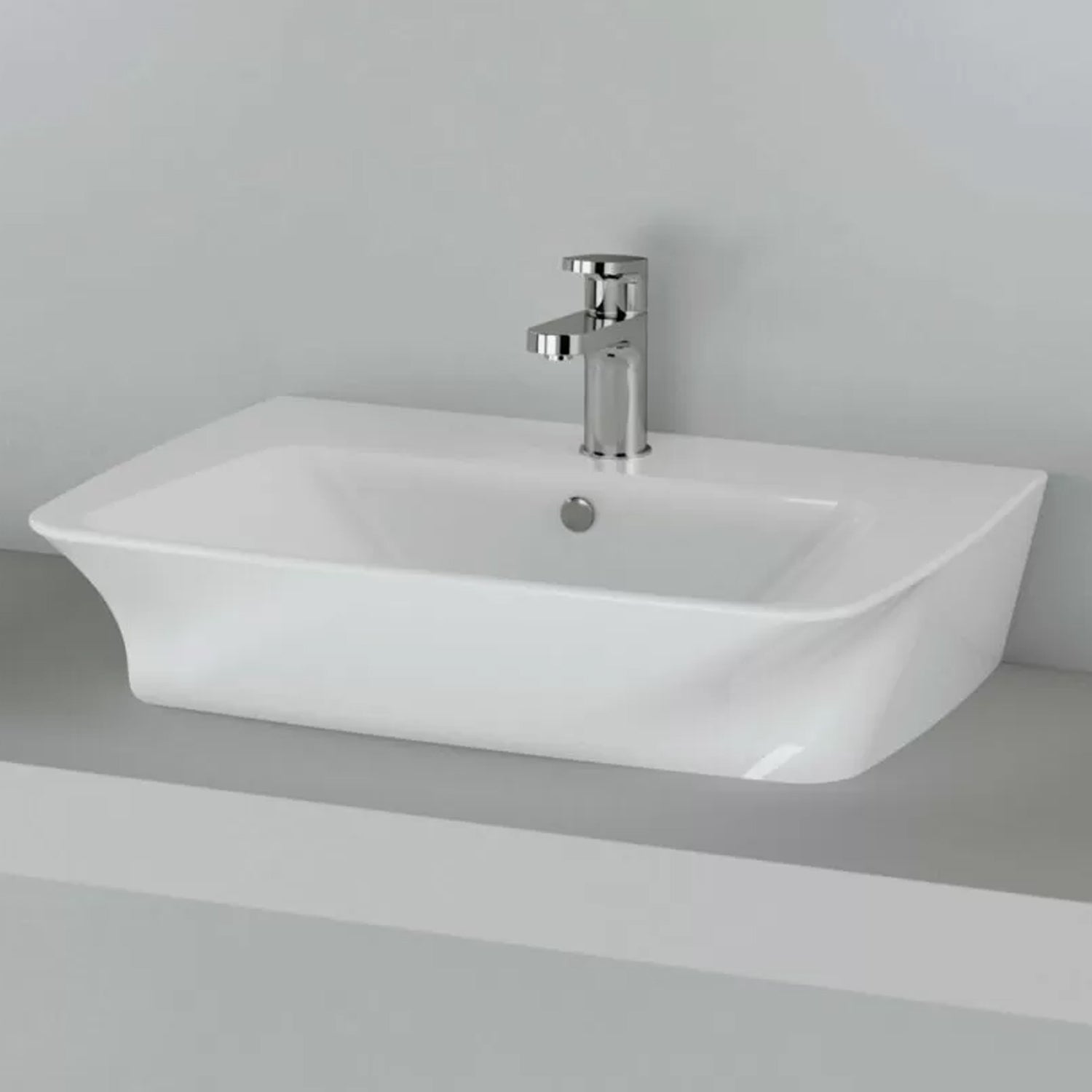 Lavabo sospeso o da appoggio Ceramica Azzurra serie Hera 78x43x14