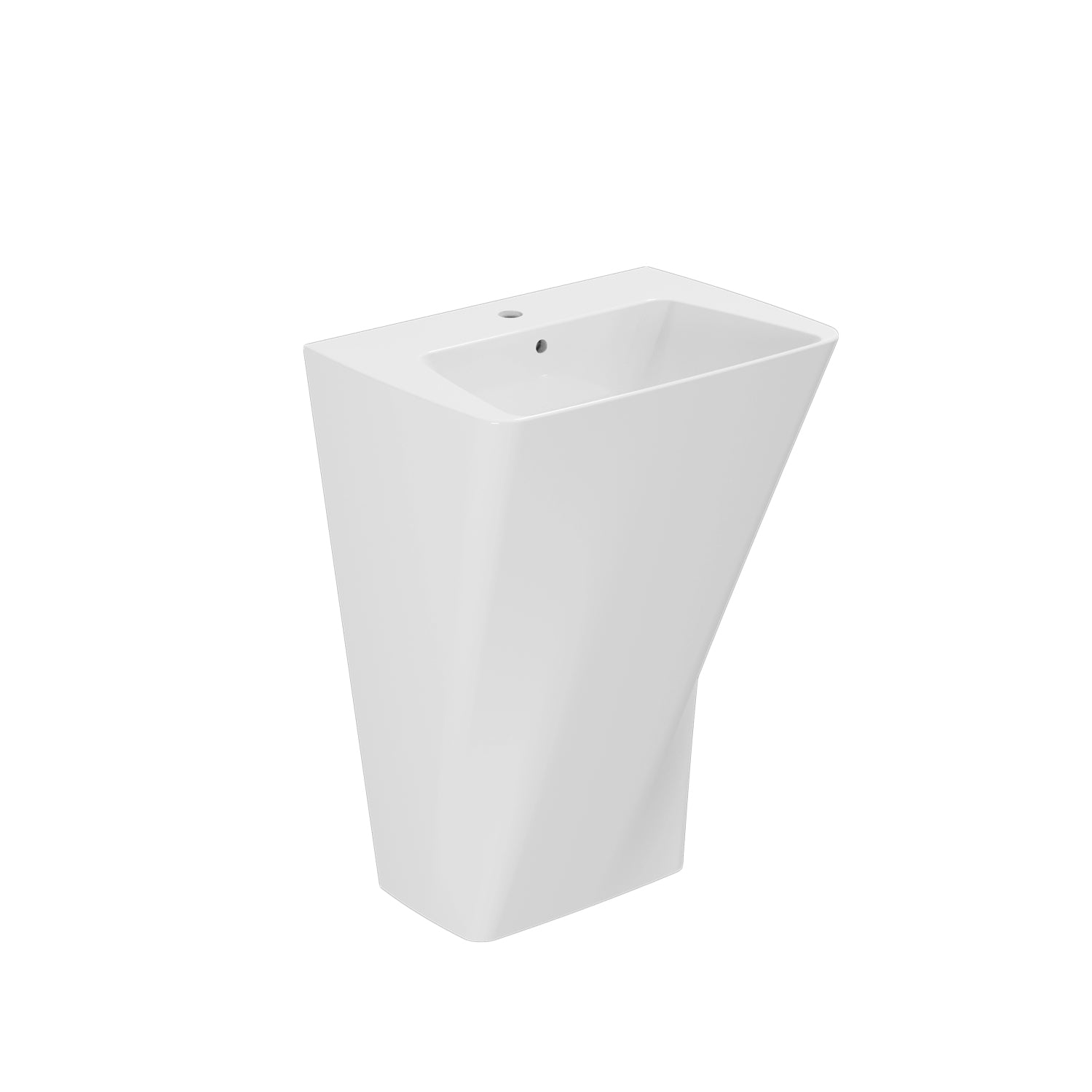 Lavabo freestanding Azzurra Ceramica serie Hera 63x43xH85 cm - Bianco lucido by CeramicStore | Lo specialista del tuo bagno
