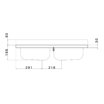 Lavello da cucina in acciaio inox con 2 vasche 80x50 cm by CeramicStore | Lo specialista del tuo bagno