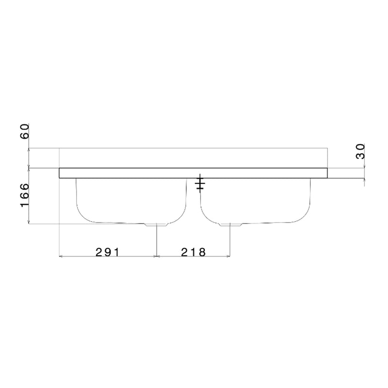 Lavello da cucina in acciaio inox con 2 vasche 80x50 cm by CeramicStore | Lo specialista del tuo bagno