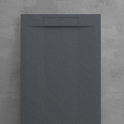 Piatto doccia in resina modello Titano 70x70 cm antracite effetto pietra by CeramicStore | Lo specialista del tuo bagno