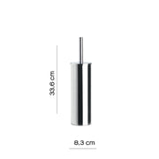 3633-13 - Scopino WC Gedy Mercurio 8,3x8,3x33,6 cm €“ Acciaio inox cromato by CeramicStore | Lo specialista del tuo bagno