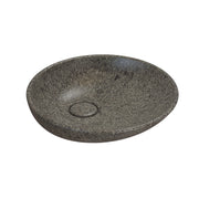Lavabo d'appoggio Free Le Pietre Ceramica Globo finitura peperino grigio diametro 50 cm