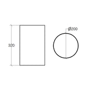 Cestino gettacarta in acciaio inox verniciato nero diametro cm 20 Lineabeta Sestei by CeramicStore | Lo specialista del tuo bagno
