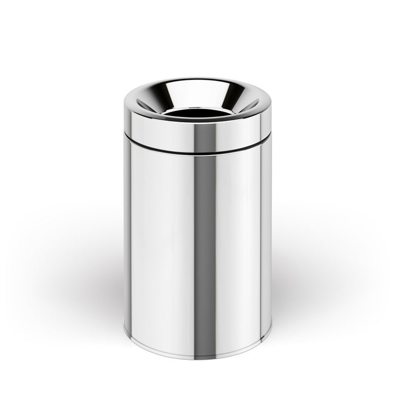 Pattumiera in acciaio inox lucido con secchiello e coperchio forato capienza 3Lt Lineabeta Sestei by CeramicStore | Lo specialista del tuo bagno