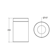 Pattumiera in acciaio inox lucido con secchiello e coperchio forato capienza 3Lt Lineabeta Sestei by CeramicStore | Lo specialista del tuo bagno