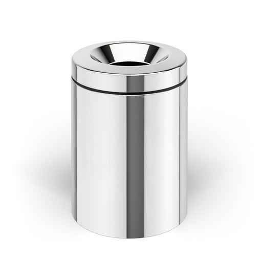 Pattumiera in acciaio inox lucido con secchiello e coperchio forato capienza 5 Lt Lineabeta Sestei by CeramicStore | Lo specialista del tuo bagno