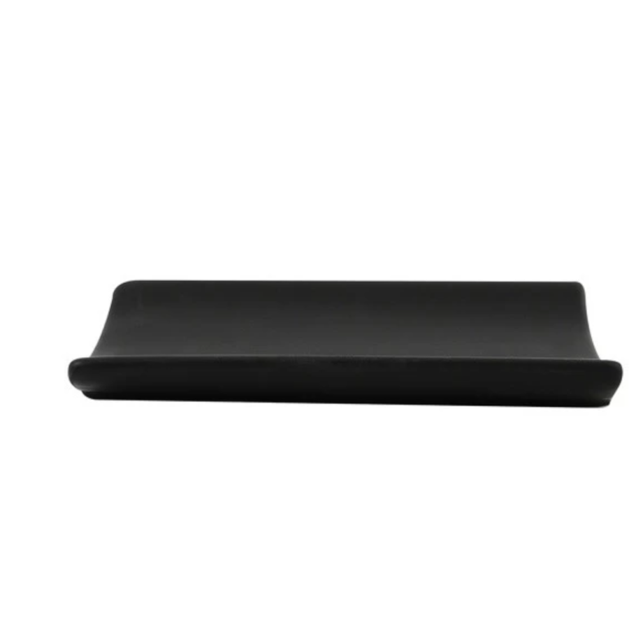 Porta Sapone in ceramica di colore nero collezione Athena
