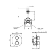 Termostatico doccia incasso tondo 1 via in ottone by CeramicStore | Lo specialista del tuo bagno