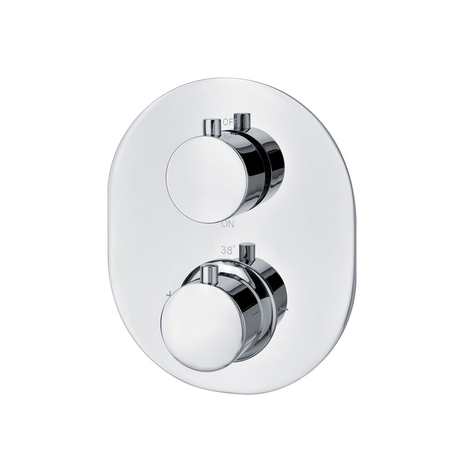 Termostatico doccia incasso tondo 1 via in ottone by CeramicStore | Lo specialista del tuo bagno