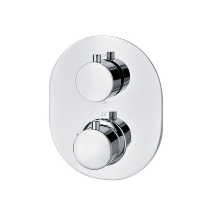 Termostatico doccia incasso tondo 1 via in ottone by CeramicStore | Lo specialista del tuo bagno