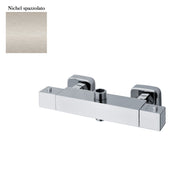 Termostatico doccia esterno quadro con deviatore nichel opaco by CeramicStore | Lo specialista del tuo bagno
